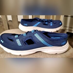 Ryka Womens Blue Athletic Shoes